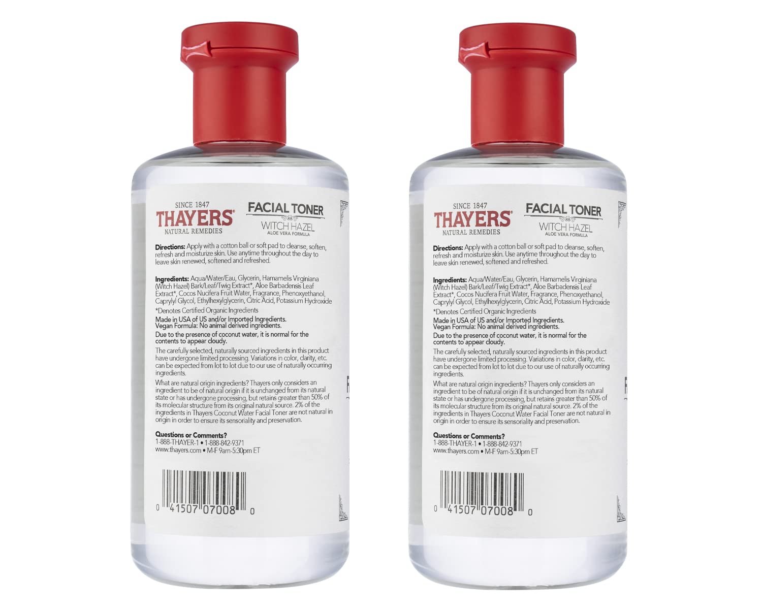 THAYERS Alcohol-Free Rose Petal Witch Hazel Facial Toner with Aloe Vera Formula, 12 Ounce - Image 2
